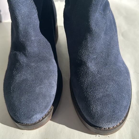 EL CAMPERO Suede Leather Ankle Boots in Navy Blue-Sz 38-US 8 - Picture 6 of 15